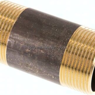 Rohrdoppelnippel G 1-1/4"-80mm, Messing