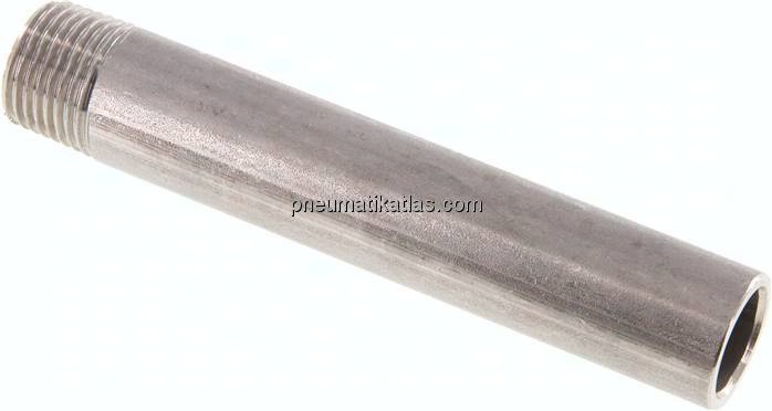 Anschweißnippel R 1/2"-120mm-21,3mm, 1.4571
