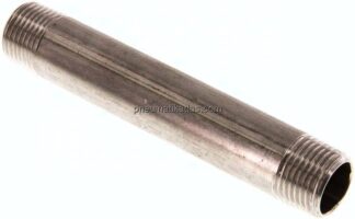 Rohrdoppelnippel R 1/2"-120mm, 1.4571