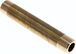 Rohrdoppelnippel G 1/2"-120mm, Messing