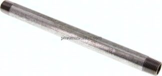 Rohrdoppelnippel R 1/2"-250mm, Stahlrohr ST 37 verzinkt