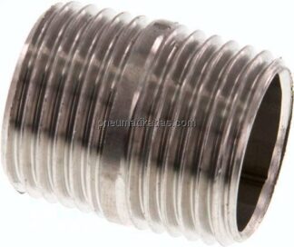Rohrdoppelnippel R 1/2"-25mm, 1.4571