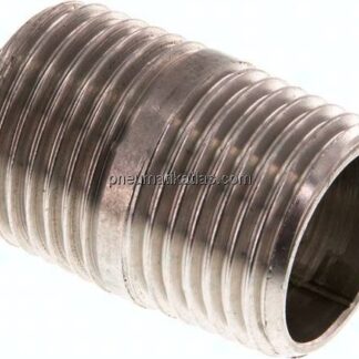 Rohrdoppelnippel R 1/2"-30mm, 1.4571