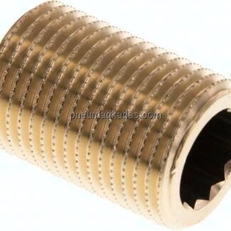 Rohrdoppelnippel G 1/2"-30mm, Messing