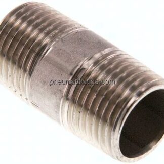 Rohrdoppelnippel R 1/2"-40mm, 1.4571