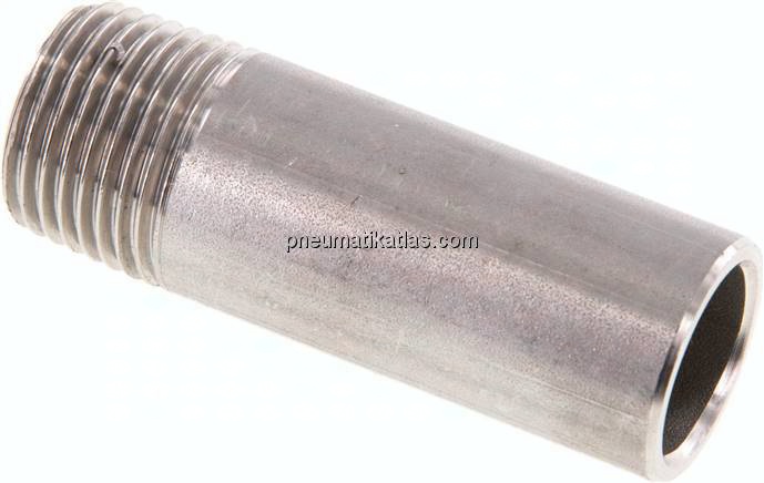 Anschweißnippel R 1/2"-60mm-21,3mm, 1.4571