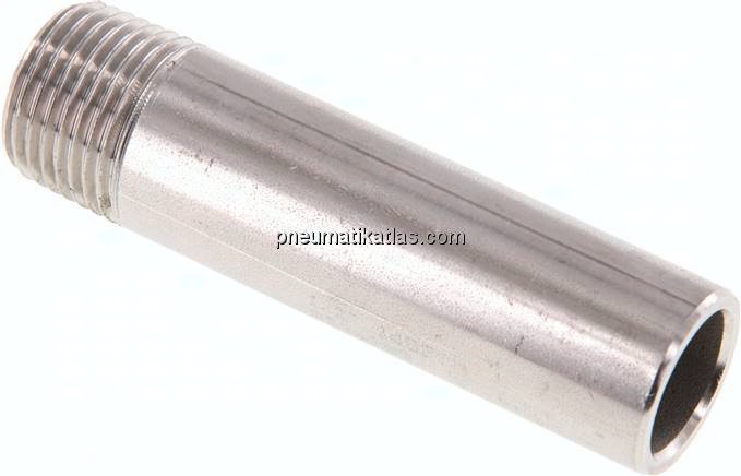 Anschweißnippel R 1/2"-80mm-21,3mm, 1.4571