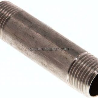 Rohrdoppelnippel R 1/2"-80mm, 1.4571