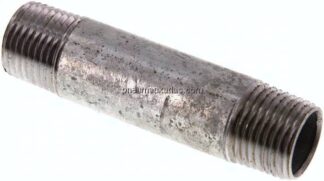 Rohrdoppelnippel R 1/2"-80mm, Stahlrohr ST 37 verzinkt