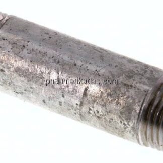 Rohrdoppelnippel R 1/2"-80mm, Stahlrohr ST 37 verzinkt