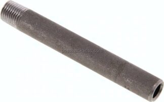 Anschweißnippel R 1/4"-100mm-13,5mm, ST 37, Stahl schwarz