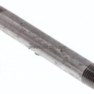 Rohrdoppelnippel R 1/4"-100mm, Stahlrohr ST 37 verzinkt