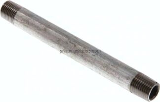 Rohrdoppelnippel R 1/4"-120mm, Stahlrohr ST 37 verzinkt