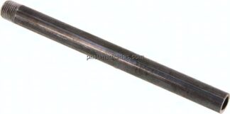 Anschweißnippel R 1/4"-160mm-13,5mm, ST 37, Stahl schwarz