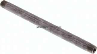 Rohrdoppelnippel R 1/4"-180mm, Stahlrohr ST 37 verzinkt