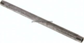 Rohrdoppelnippel R 1/4"-200mm, Stahlrohr ST 37 verzinkt