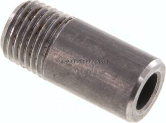 Anschweißnippel R 1/4"-30mm-13,5mm, ST 37, Stahl schwarz