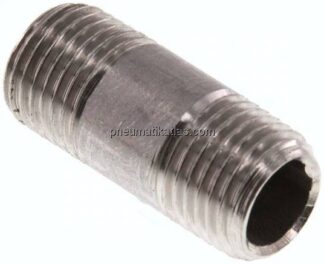 Rohrdoppelnippel R 1/4"-30mm, 1.4571
