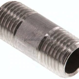 Rohrdoppelnippel R 1/4"-30mm, 1.4571