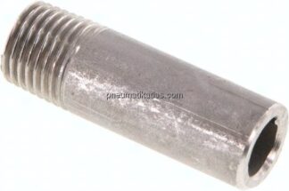 Anschweißnippel R 1/4"-40mm-13,5mm, 1.4571