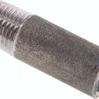 Anschweißnippel R 1/4"-40mm-13,5mm, ST 37, Stahl schwarz