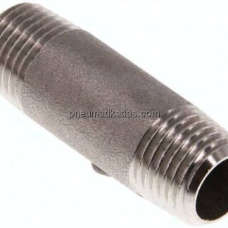 Rohrdoppelnippel R 1/4"-40mm, 1.4571