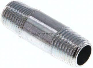 Rohrdoppelnippel R 1/4"-40mm, Stahlrohr ST 37 verzinkt