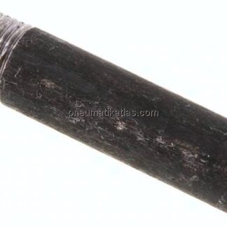 Anschweißnippel R 1/4"-60mm-13,5mm, ST 37, Stahl schwarz