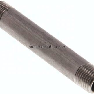 Rohrdoppelnippel R 1/4"-80mm, 1.4571