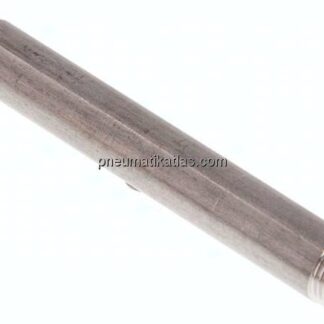 Rohrdoppelnippel R 1/8"-100mm, 1.4571