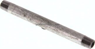 Rohrdoppelnippel R 1/8"-100mm, Stahlrohr ST 37 verzinkt