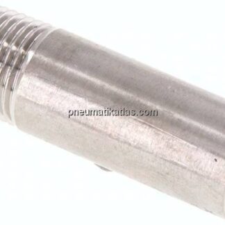 Anschweißnippel R 1/8"-30mm-10,2mm, 1.4571