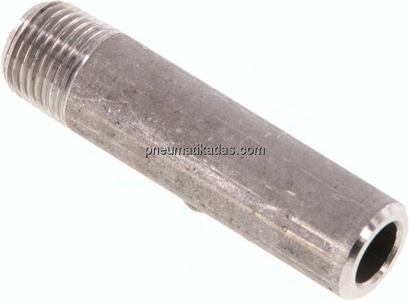 Anschweißnippel R 1/8"-40mm-10,2mm, 1.4571