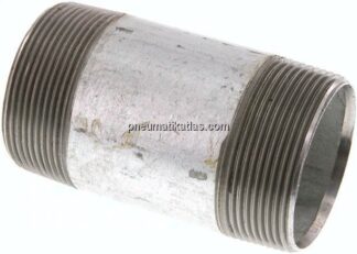 Rohrdoppelnippel R 2"-100mm, Stahlrohr ST 37 verzinkt
