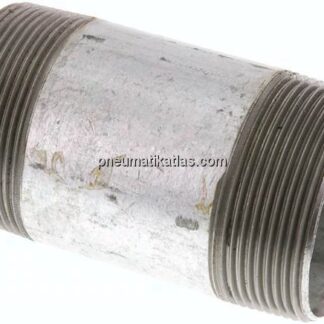 Rohrdoppelnippel R 2"-100mm, Stahlrohr ST 37 verzinkt
