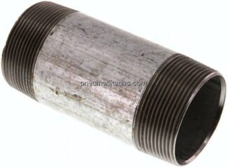 Rohrdoppelnippel R 2"-120mm, Stahlrohr ST 37 verzinkt