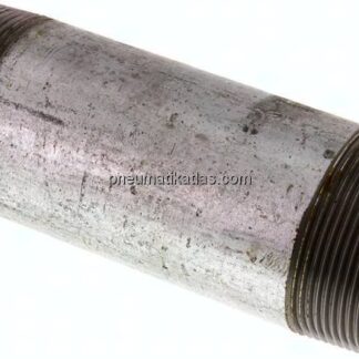 Rohrdoppelnippel R 2"-150mm, Stahlrohr ST 37 verzinkt