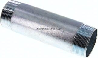Rohrdoppelnippel R 2"-180mm, Stahlrohr ST 37 verzinkt
