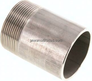 Anschweißnippel R 2"-80mm-60,3mm, 1.4571
