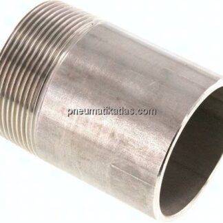 Anschweißnippel R 2"-80mm-60,3mm, 1.4571