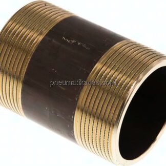 Rohrdoppelnippel G 2"-80mm, Messing