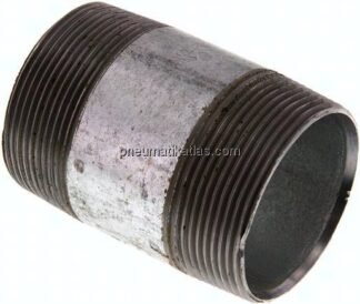 Rohrdoppelnippel R 2"-80mm, Stahlrohr ST 37 verzinkt