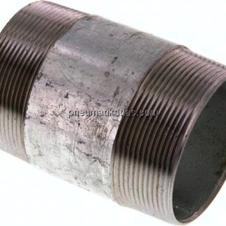 Rohrdoppelnippel R 2-1/2"-100mm, Stahlrohr ST 37 verzinkt