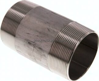 Rohrdoppelnippel R 2-1/2"-120mm, 1.4571