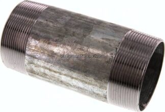 Rohrdoppelnippel R 2-1/2"-150mm, Stahlrohr ST 37 verzinkt