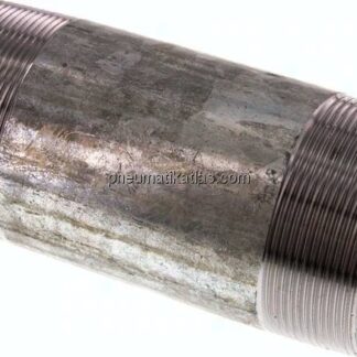 Rohrdoppelnippel R 2-1/2"-150mm, Stahlrohr ST 37 verzinkt