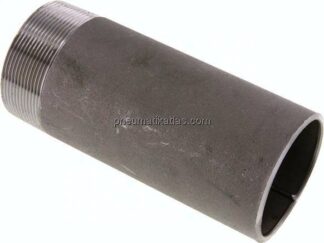 Anschweißnippel R 2-1/2"-170mm-76,1mm, ST 37, Stahl schwarz