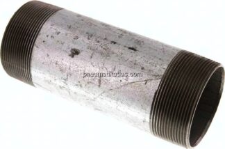 Rohrdoppelnippel R 2-1/2"-180mm, Stahlrohr ST 37 verzinkt