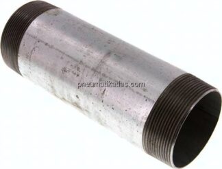 Rohrdoppelnippel R 2-1/2"-200mm, Stahlrohr ST 37 verzinkt