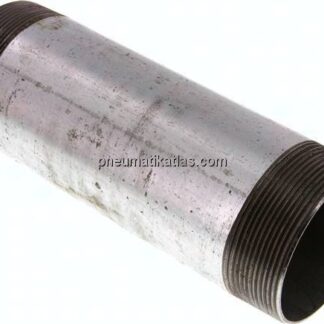 Rohrdoppelnippel R 2-1/2"-200mm, Stahlrohr ST 37 verzinkt